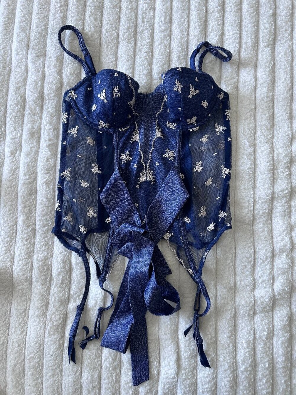 Jean-like Corset Top